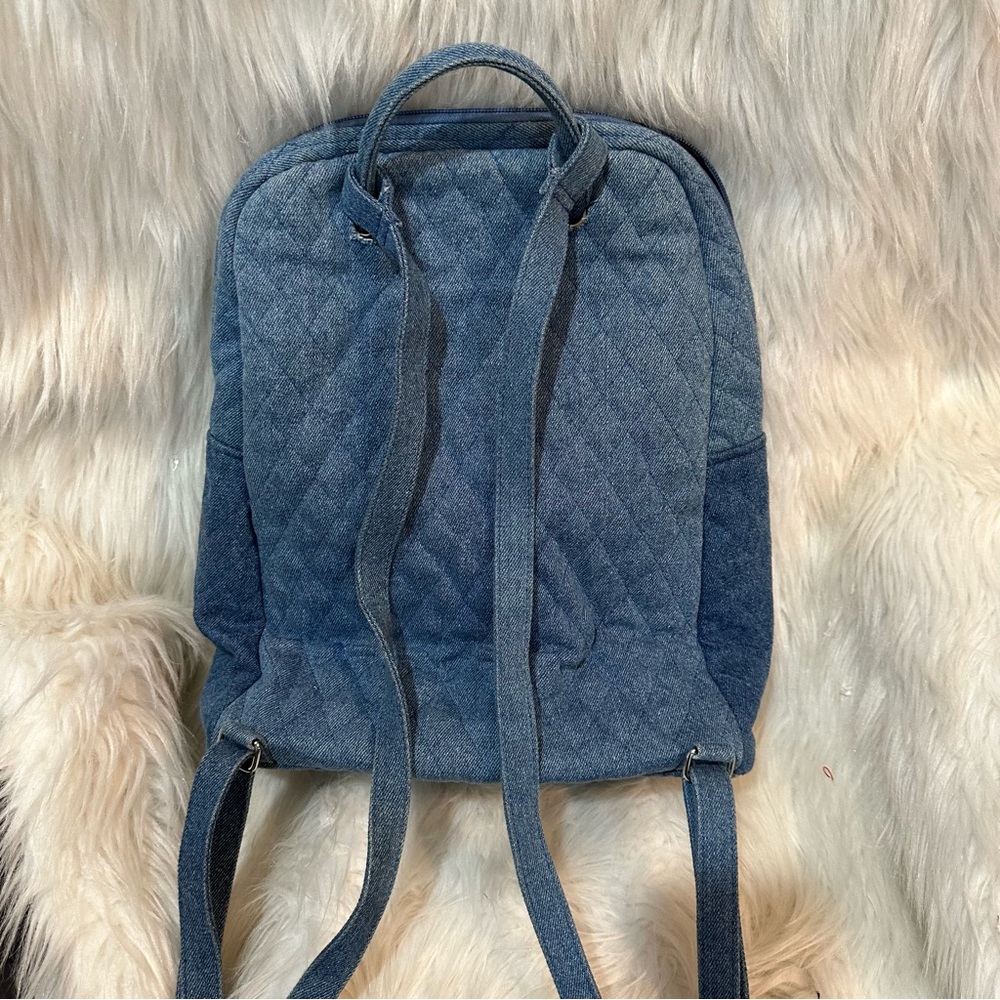 Quilted Denim Backpack - Picture 2 of 8